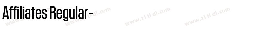 Affiliates Regular字体转换